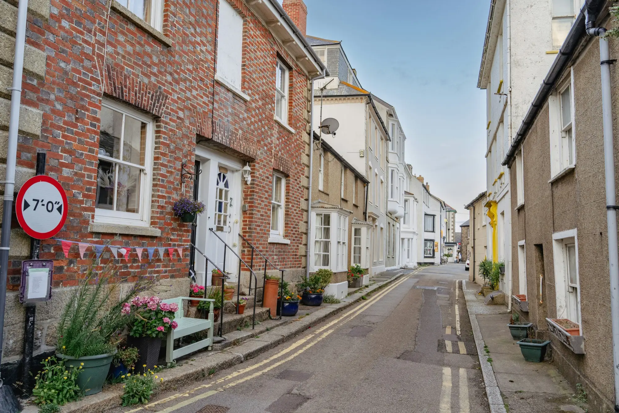 A British residential street of period houses